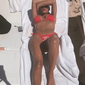 Kim Kardashian Red Chanel Bikini Limited Edition-PM00842