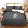 LV Grey Monogram Bedding Set Queen
