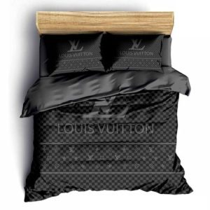 Basic Black Louis Vuitton Bedding Set
