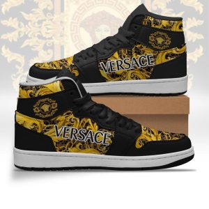Gianni Versa.ce black high air jordan sneakers hot 2025 M0602025