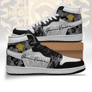 Gianni Versa.ce black high air jordan sneakers hot 2025 M0602025
