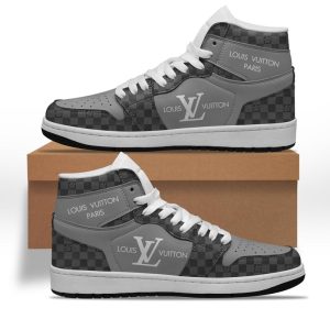 Louis vuitton paris grey high air jordan sneakers hot 2025 M0602003