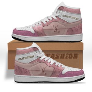 Louis vuitton pink high air jordan sneakers hot 2025 2025 M0602002