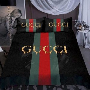 Best GC Golden Logo With Vintage Web In Black Background Bedroom Set