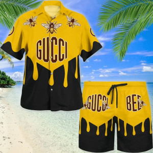 GC Bee Yellow Black Premium Hawaii Set Luxury Brand Fashion For Men - TH3200167