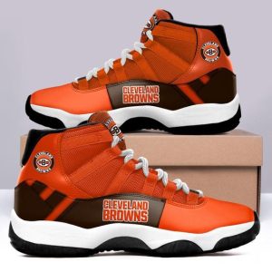 Cleveland browns Air JD11 sneaker gift for fan hot 2025 PEA1012