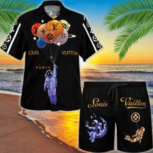LV Paris Astronaut Luxury Brand Fashion Hawaii Set For Men TH3200203