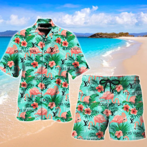LV Flamingo Premium Hawaii Set Luxury Brand Fashion For Men TH3200177