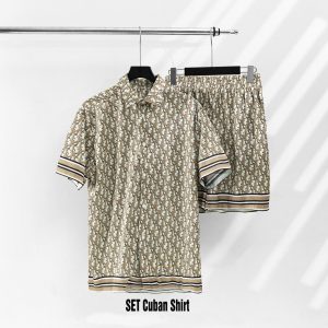 2025 Dior Combo Short Sleeve Button Shirt and Short for men - DN9080511