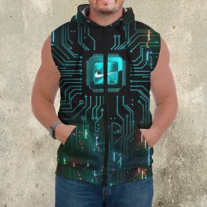 Premium AI-B Sleeveless Zip Hoodie Nike For Men - DN168716