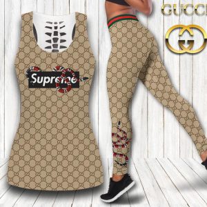 Gucci snake tank top leggings luxury brand clothing clothes outfit gym for women hot 2025-PM00241