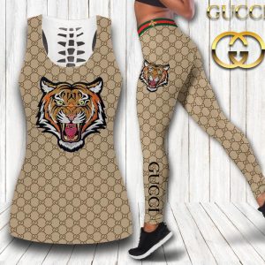Gucci tiger tank top leggings luxury brand clothing clothes outfit gym for women hot 2025-PM00266
