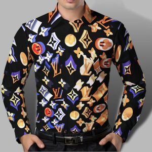 LIMITED 2025 LV LONG SLEEVE BUTTON SHIRT - LNT000020526