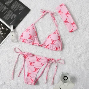 LV Pink Bikini 2 Pc Set-PM00557