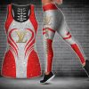 Louis vuitton red tank top leggings lv luxury clothing clothes outfit gym for women hot 2025-PM00269
