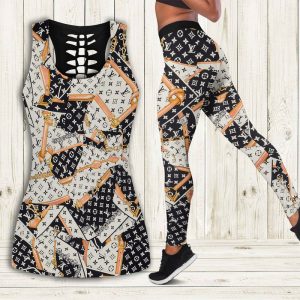 Louis vuitton tank top leggings luxury brand lv clothing clothes outfit gym for women hot 2025-PM00254