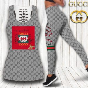 Gucci hublot tank top leggings luxury brand clothing clothes outfit gym for women hot 2025 - Max07651