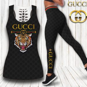 Gucci hublot tank top leggings luxury brand clothing clothes outfit gym for women hot 2025 - Max07655