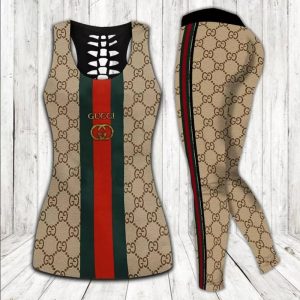 Gucci hublot tank top leggings luxury brand clothing clothes outfit gym for women hot 2025 - Max07660