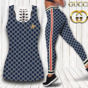 Gucci hublot tank top leggings luxury brand clothing clothes outfit gym for women hot 2025 - Max07662