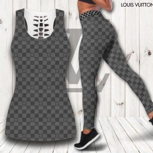 Louis Vuitton hublot tank top leggings luxury brand clothing clothes outfit gym for women hot 2025 - Max07672