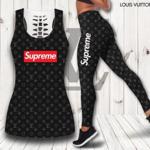 Louis Vuitton hublot tank top leggings luxury brand clothing clothes outfit gym for women hot 2025 - Max07673