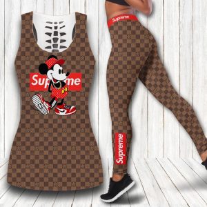 Louis Vuitton hublot tank top leggings luxury brand clothing clothes outfit gym for women hot 2025 - Max07674