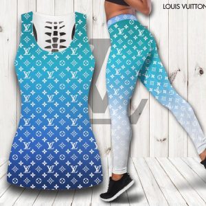 Louis Vuitton hublot tank top leggings luxury brand clothing clothes outfit gym for women hot 2025 - Max07676