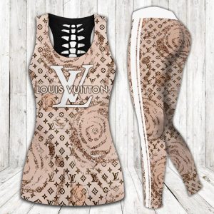 Louis Vuitton hublot tank top leggings luxury brand clothing clothes outfit gym for women hot 2025 - Max07678