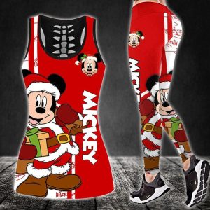 Mickey mouse christmas tank top leggings clothing clothes outfit gym for women hot 2025-PM00240