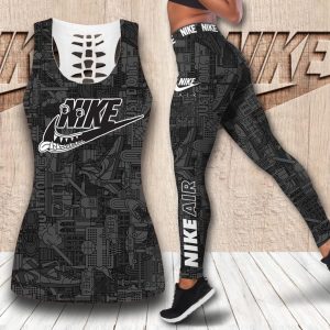 Nike grey tank top leggings sport clothing clothes outfit gym for women hot 2025-PM00292