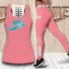 Nike pink tank top leggings sport clothing clothes outfit gym for women hot 2025-PM00272