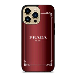 PRADA LOGO RED STRIPE iPhone Case Cover M2312056