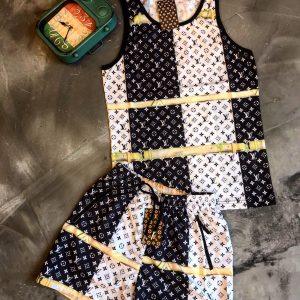 LV Luxury Summer Tracksuit For Men DN26210377