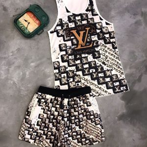 LV Luxury Summer Tracksuit For Men DN26210379