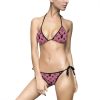 Women's Bikini Swimsuit Play Boy Bunny logo aesthetic Y2K bathing suit two piece Pink-PM00548