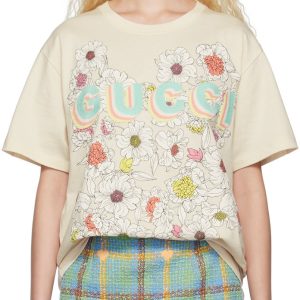 Hot GC Brand New T-Shirt for woman 2025 WHITE FLOWER