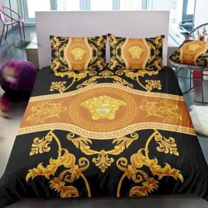 VS Royal Golden Logo Most Comfortable Bedding Set