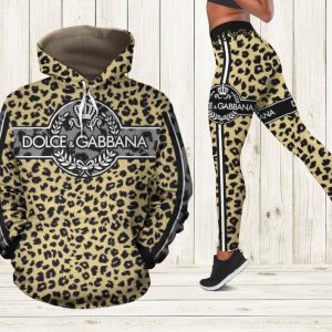 Dolce & Gabbana D&G Hoodie Leggings Luxury Brand Clothing Clothes Outfit For Women M2212007