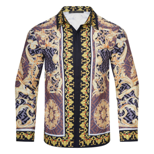Limited Versa.ce Long Sleeve Button Shirt for Men Hot 2025 LNT000020491