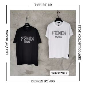 New Arrival Fendi Luxury Brand Unisex T-Shirt Gift Hot 2025 JDS2389