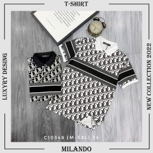 Men’s Polo Shirt 3D – Printed Christian Dior Logo 3D – MLD1075