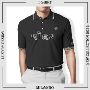 Men’s Polo Shirt 3D – Printed Christian Dior Logo 3D – MLD1080