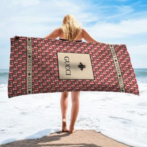 Gucci Soft Cotton Bath Large Beach Towel Hot 2025 Item Fashion - 9alaxies3192
