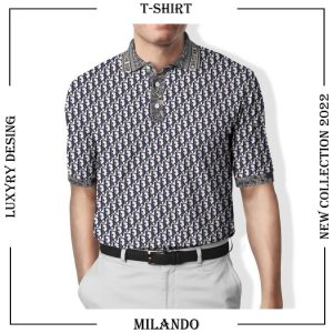 Men’s Polo Shirt 3D – Printed Christian Dior Logo 3D – AF00661