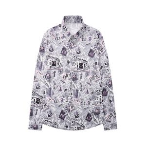 DIOR Long Sleeve Shirt For Men - B9G-CCY-Max4444