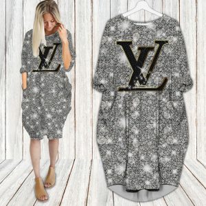 LV Hot Limited Batwing Pocket Dress For Women 2025 Max07998