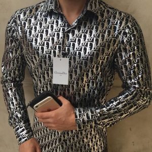 Limited Dior Long Sleeve Button Shirt for Men Hot 2025 LIDL1013