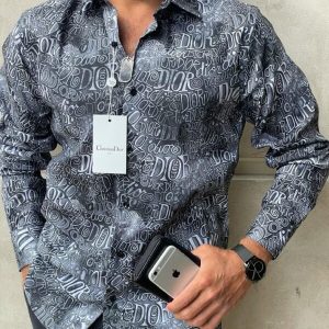 Limited Dior Long Sleeve Button Shirt for Men Hot 2025 LIDL1024