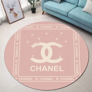 Chanel Pinky Luxury Brand Fashion Round Rug Carpet Home Decor Special Gift LVT00391